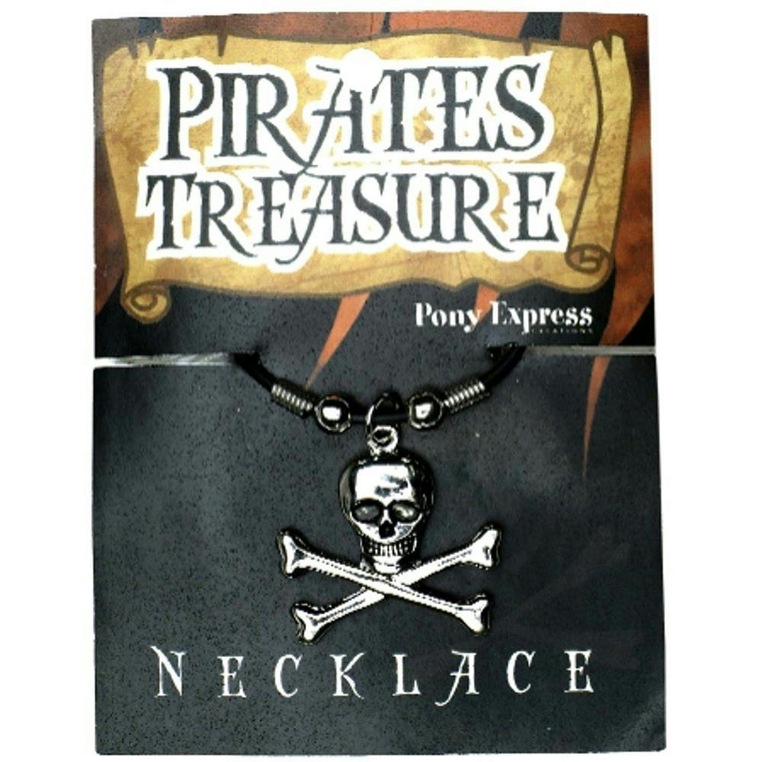 Pirates Treasure: Skull & Crossbone Necklace Accessory