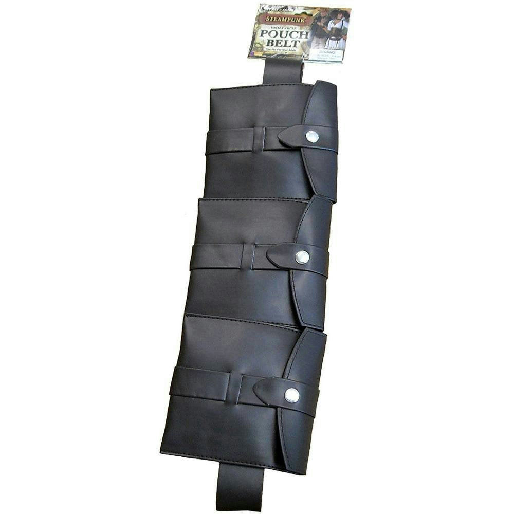 Brown Steampunk Utility Pouch Belt Costume Accessory