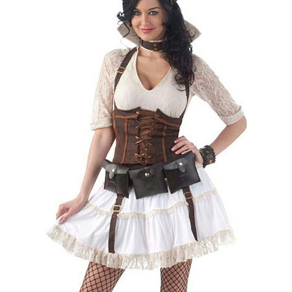Brown Steampunk Utility Pouch Belt Costume Accessory