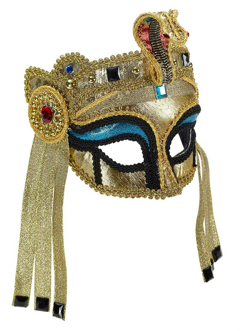 Forum Novelties Women's Deluxe Egyptian Female Mask with Eyeglass Arms