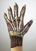 Ghoulish Adult Vinyl Exposed Bone and Muscle Costume Gloves with Rotted Nails