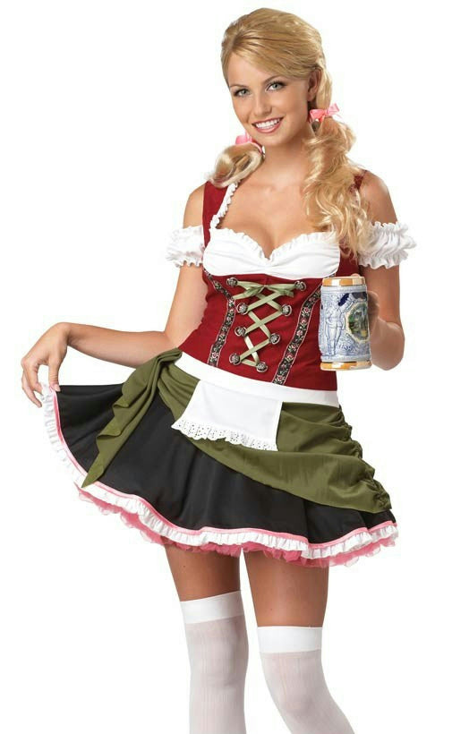 Bavarian Bar Maid Sexy Adult Costume Size Large 10-12