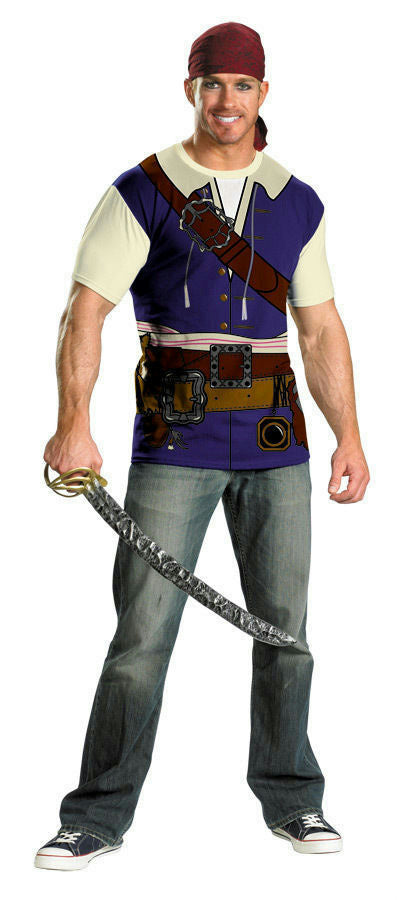 Disguise Men's Captain Jack Sparrow Pirate Alternative Costume Kit L/XL 42-46
