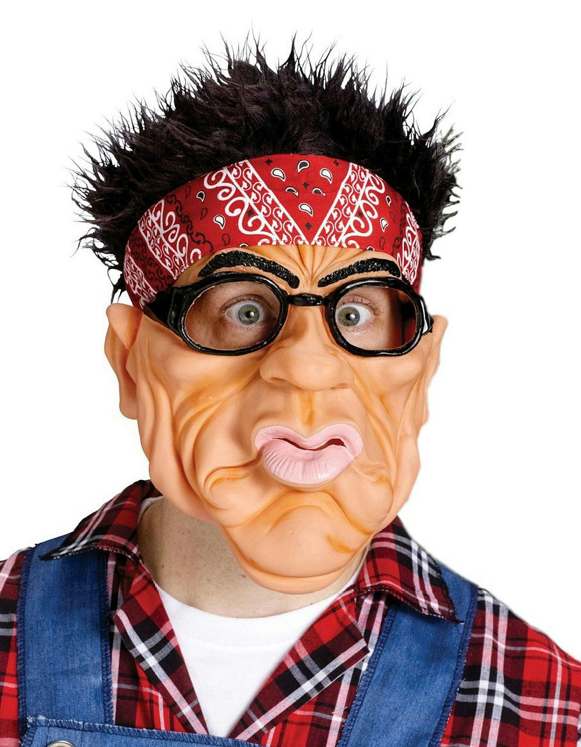 Fun World Weird Bandana Glasses Costume Funny Adult Mens Cool Man Redneck Mask