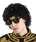 80's Pop King Michael Jackson Short Black Afro Look Adult Wig