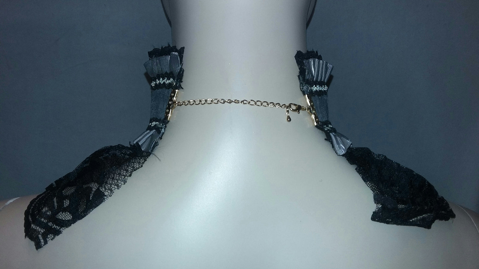 Elegant Steampunk Lace Neck Victorian Corset Choker Necklace Costume Jewelry