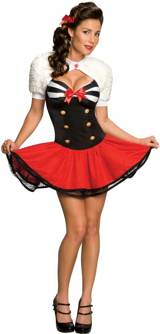 Secret Wishes Naval Pin-Up Sexy Sailor Adult Women's Costume Size Small 2-6