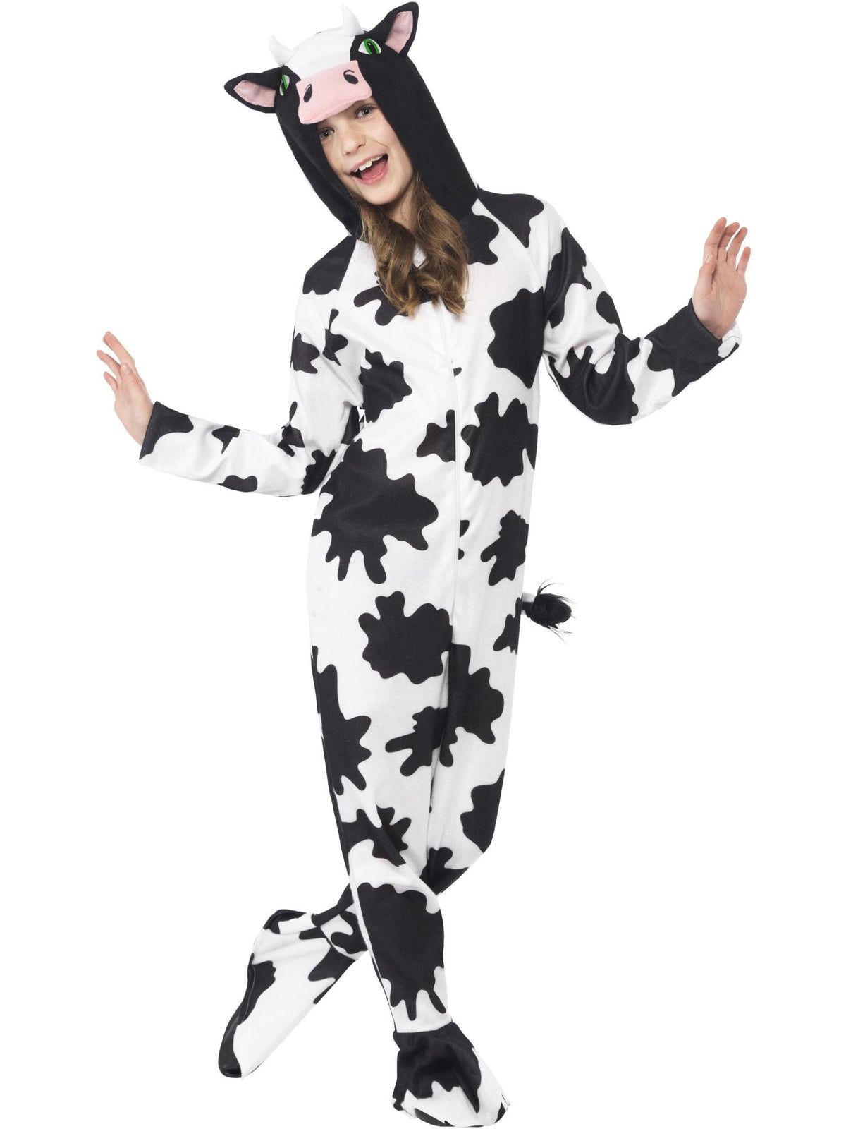 Kids' Cow Costume - Black and White