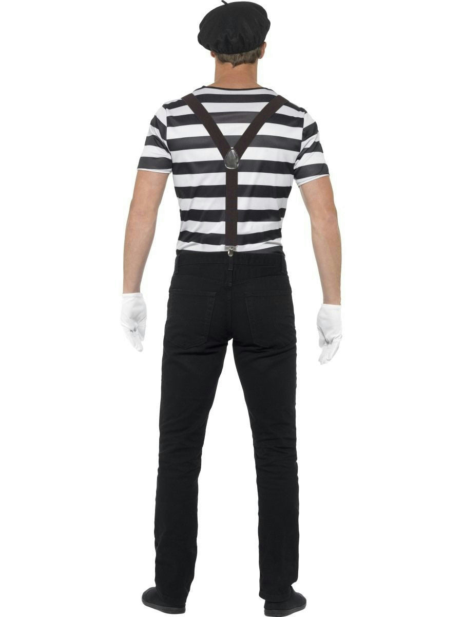 Smiffy's Gentleman Mime Artist Adult Men's Black and White Costume Size Large