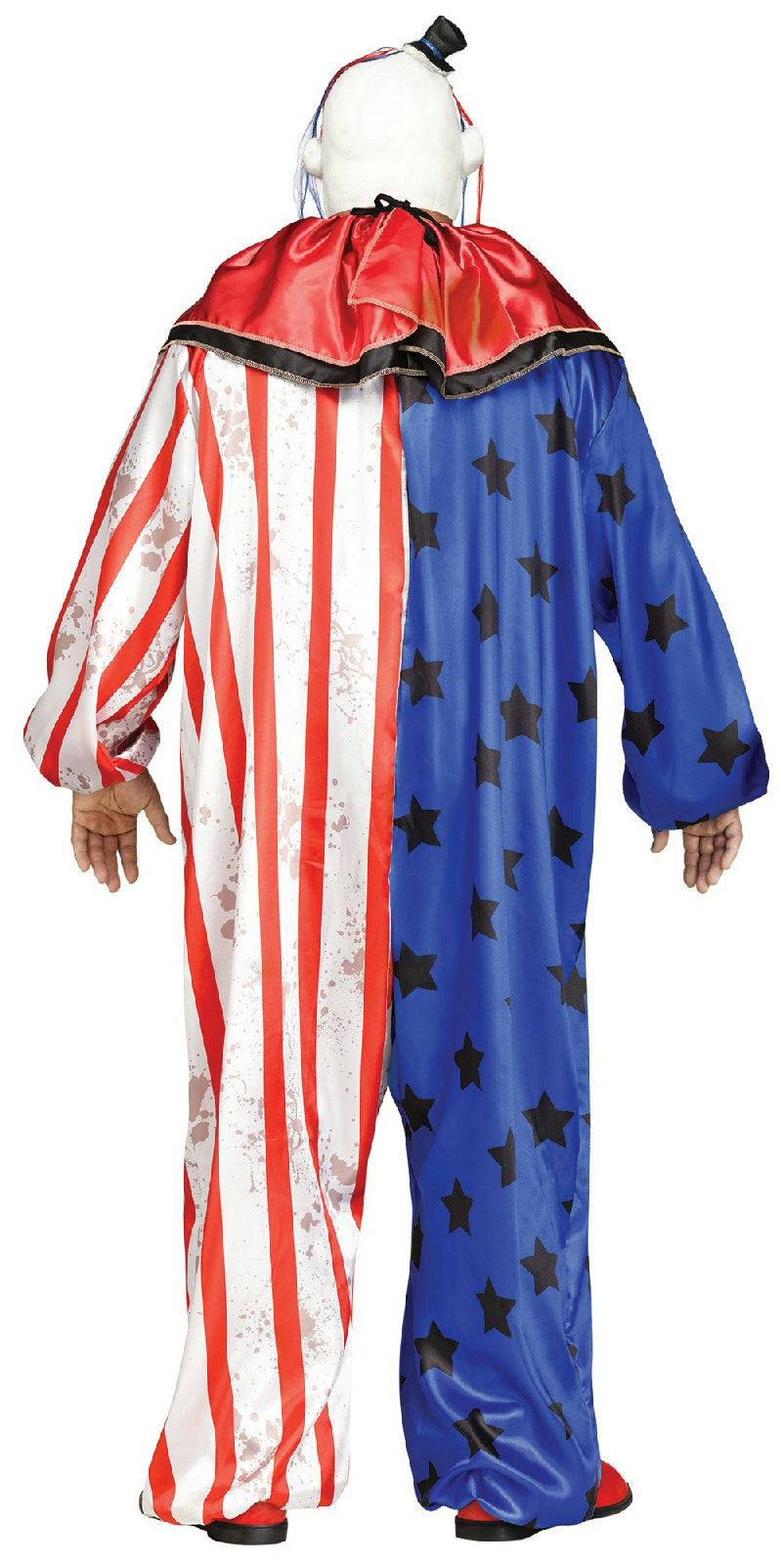 Fun World Men's Plus Size Evil Clown Costume Jumpsuit and Mask up to 300 lbs.