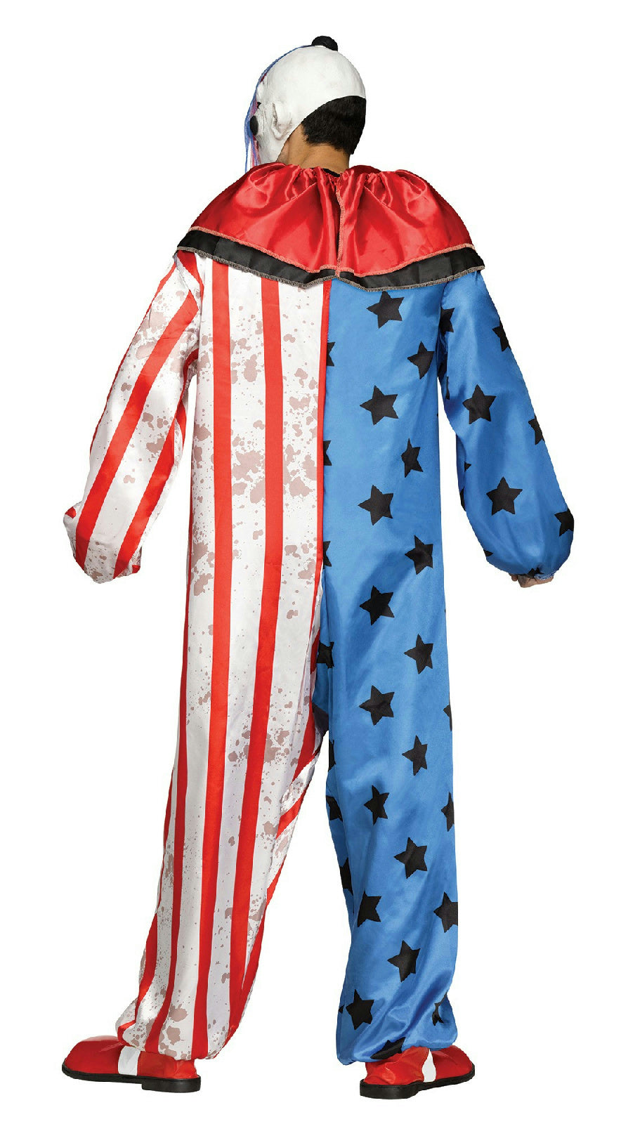 Fun World Evil Clown Adult Men's Costume Jumpsuit and Mask Standard Size