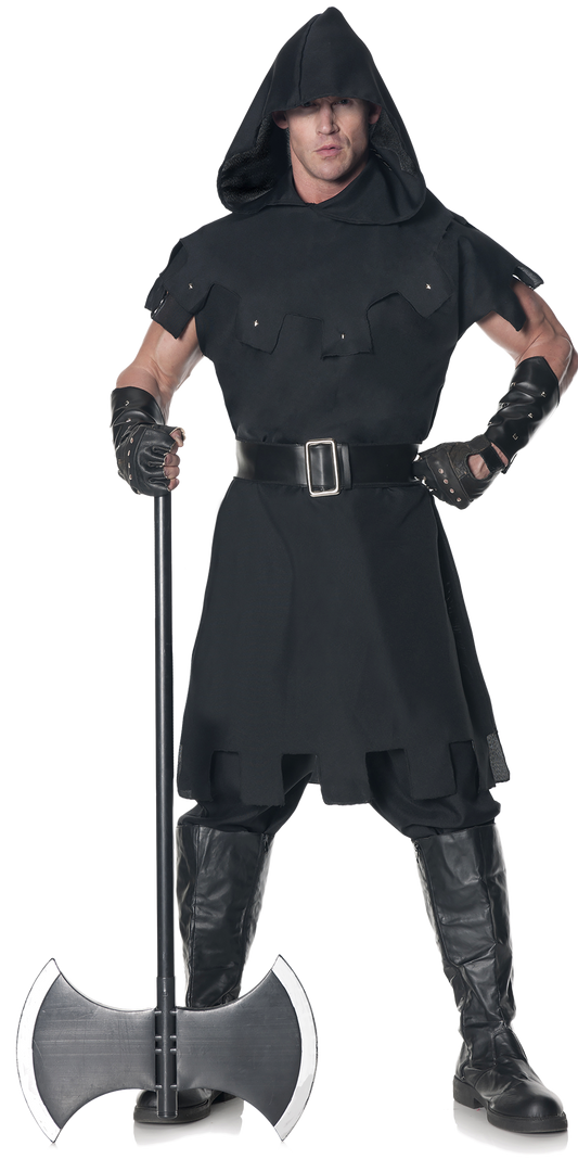 Medieval Executioner Standard Size Adult Costume Black