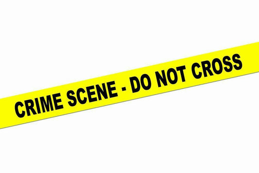 Yellow Crime Scene Do Not Cross Caution Tape Roll Decoration