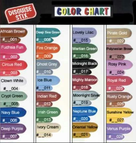 Graftobian Stix Deep Sea Green Face and Hair Painting Makeup on a Stick