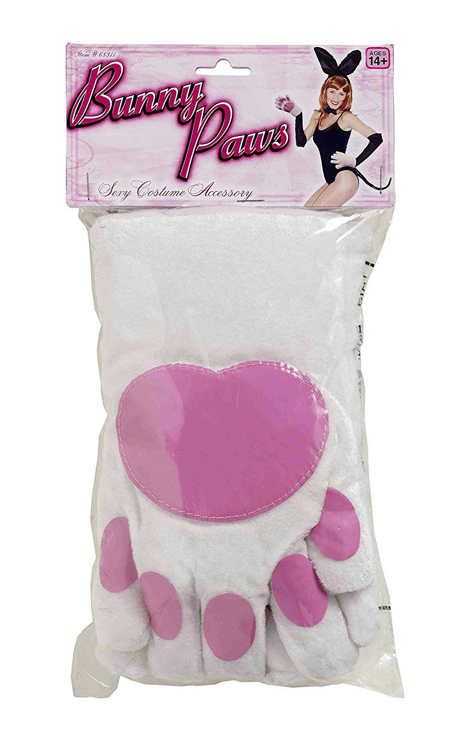 Forum Novelties Womens White Bunny Paws Adult Costume Gloves