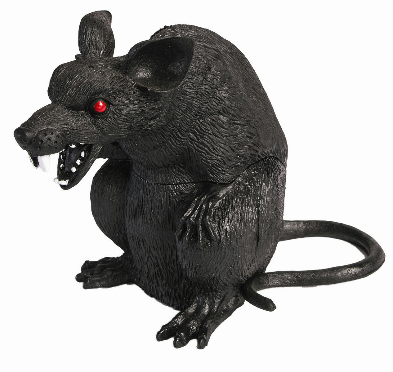 7" Hard Plastic Standing Rat Halloween Prop Decoration