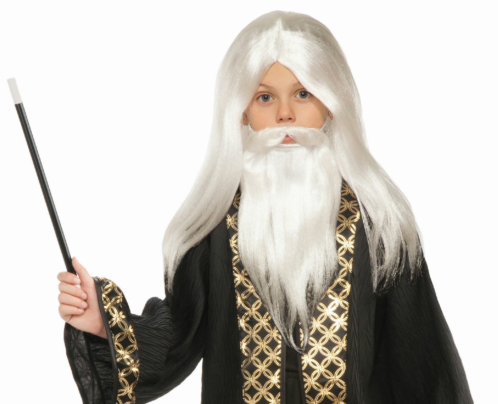 Wizard Child Wig Beard and Mustache Set