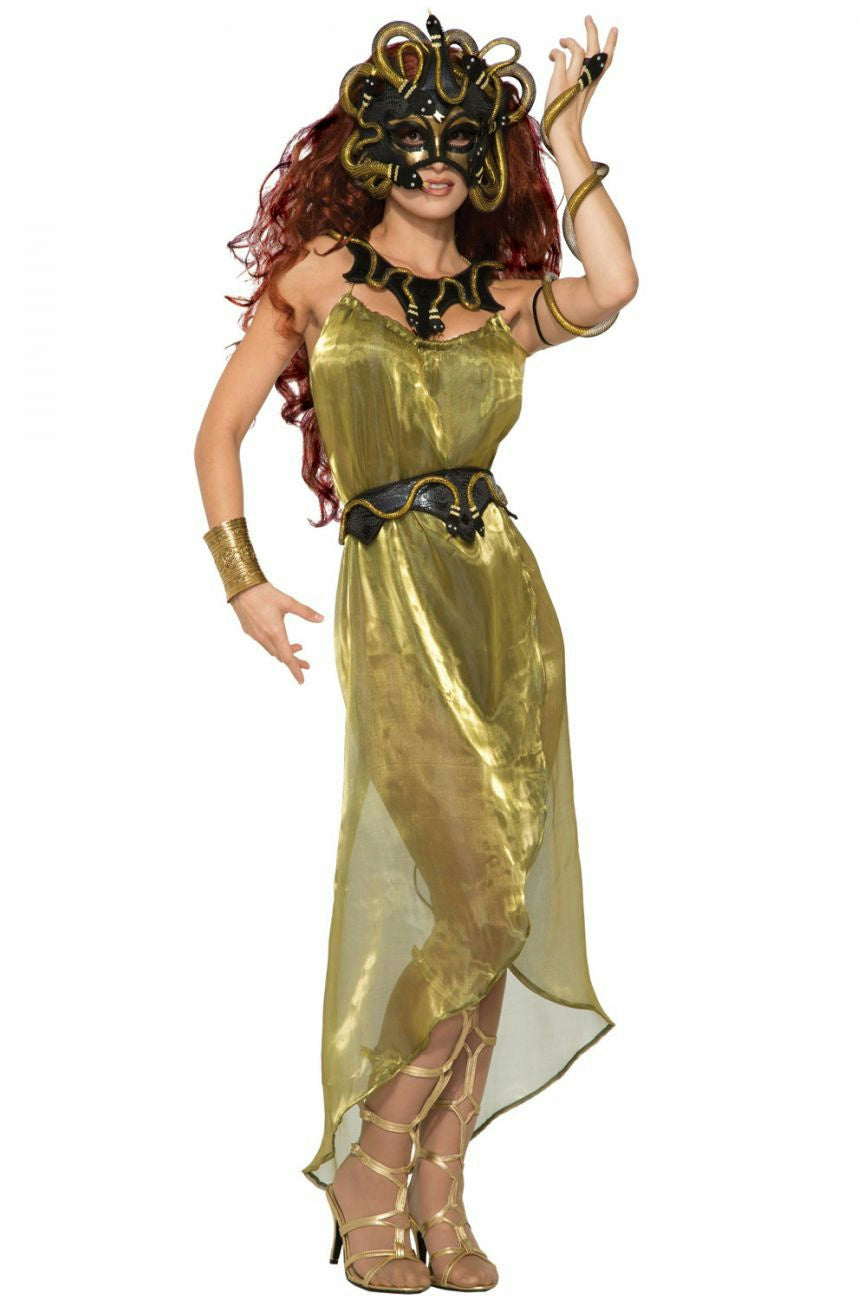 Gold Roman Toga Adult Costume Dress