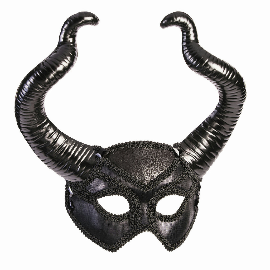 Faun Mythical Creature Gothic Horned Venetian Mask