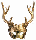 Gorgeous Golden Faun Mythical Creature Face Mask Costume Accessory Glasses