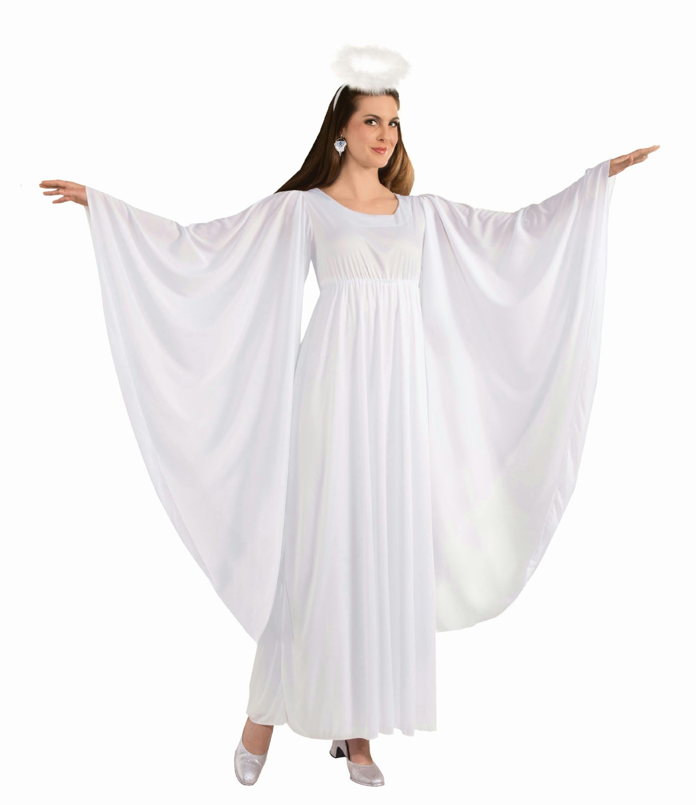 Angel White Adult Dress and Halo Standard Size Costume