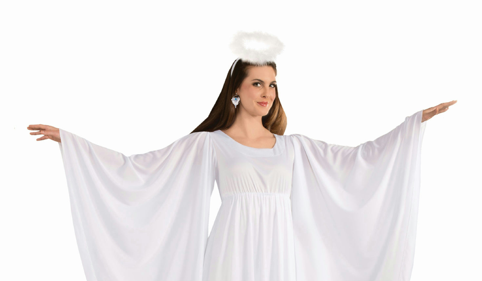 Angel White Adult Dress and Halo Standard Size Costume