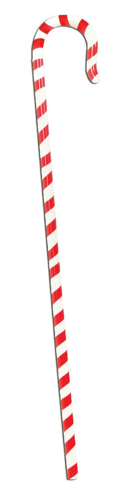 36" Red and White Striped Candy Cane Walking Stick Shepherd's Crook Accessory