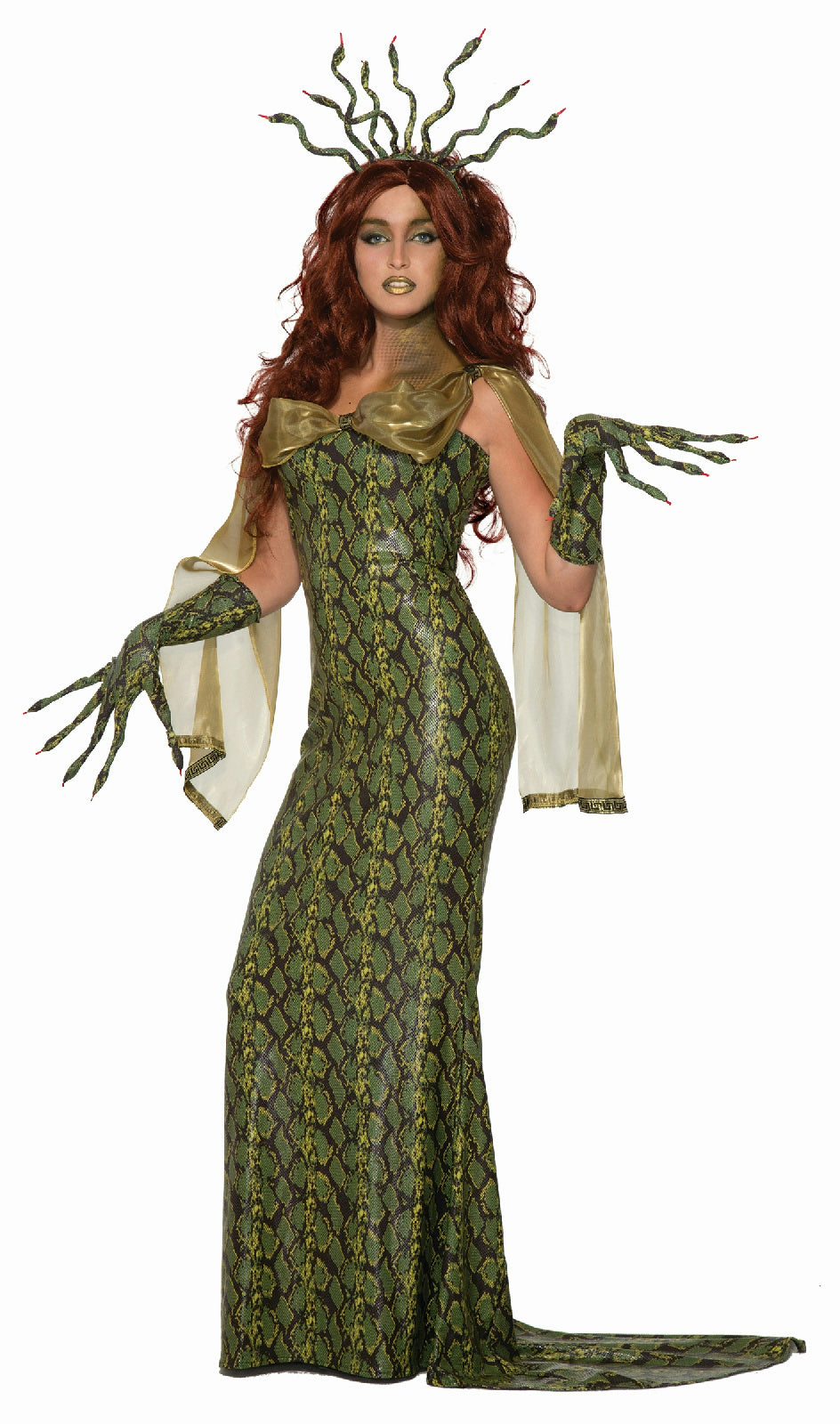 Medusa Snake Skin Ball Dress Adult Costume