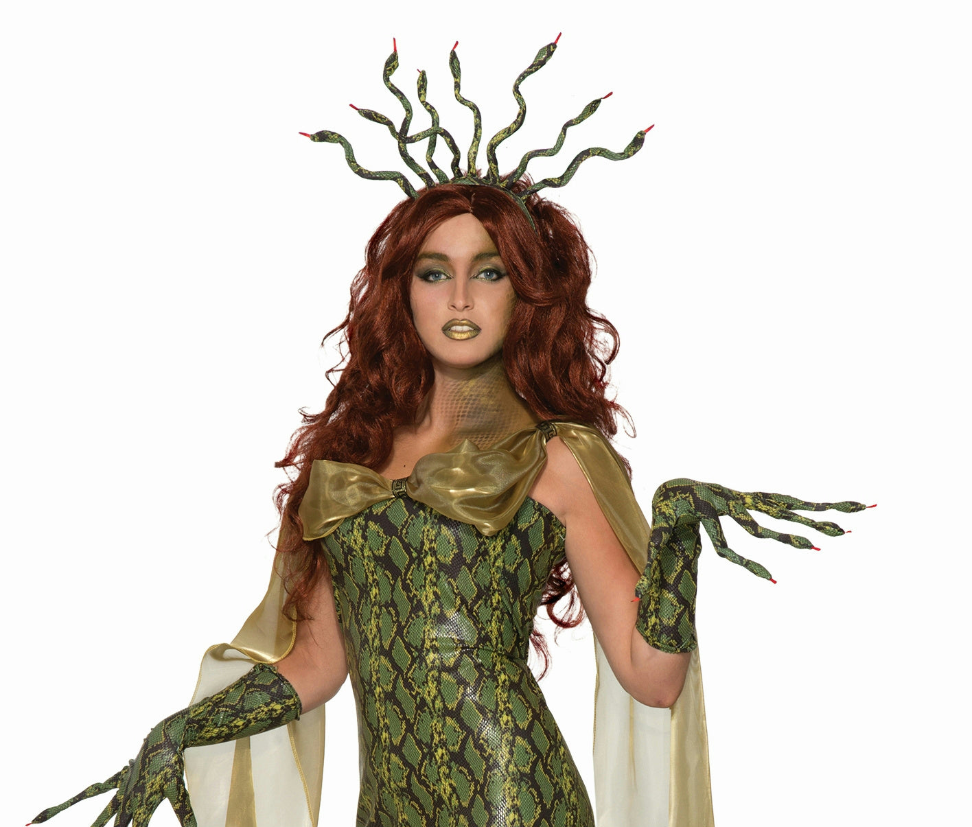 Medusa Snake Skin Ball Dress Adult Costume