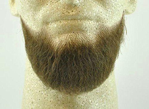 Medium Brown Human Hair Goatee Chin Beard Costume Beard 2023