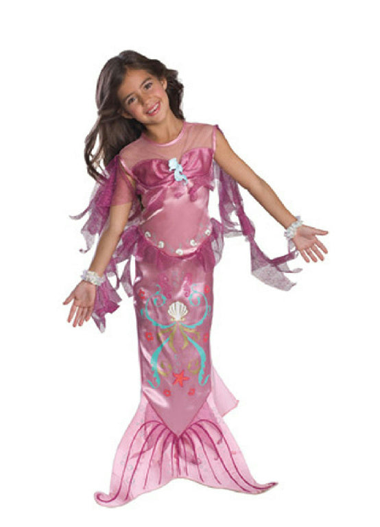 Pink Mermaid Toddler Child Girls Costume Size 2-4
