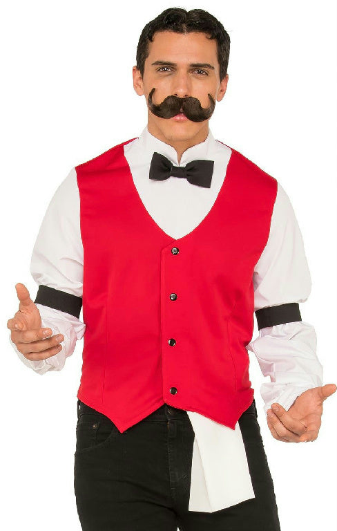 Saloon Western Bartender Old Time Dealer Adult Costume X-Large
