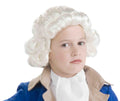 Historical White George Washington Colonial Boy Child Wig