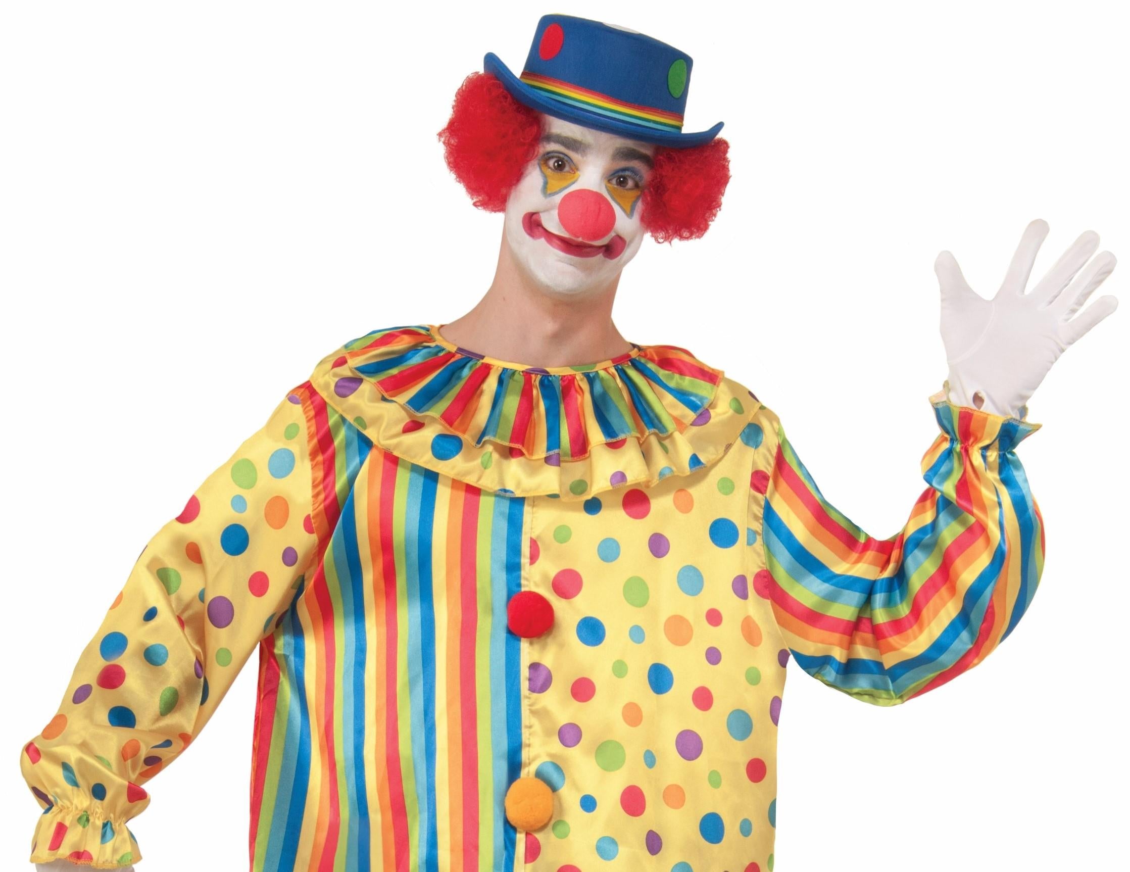 Spots the Clown Adult Polka Dot Striped Jumpsuit Standard Size