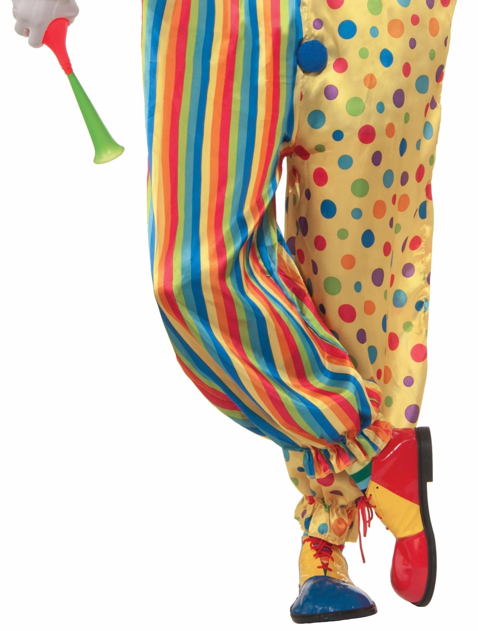 Spots the Clown Adult Polka Dot Striped Jumpsuit Standard Size