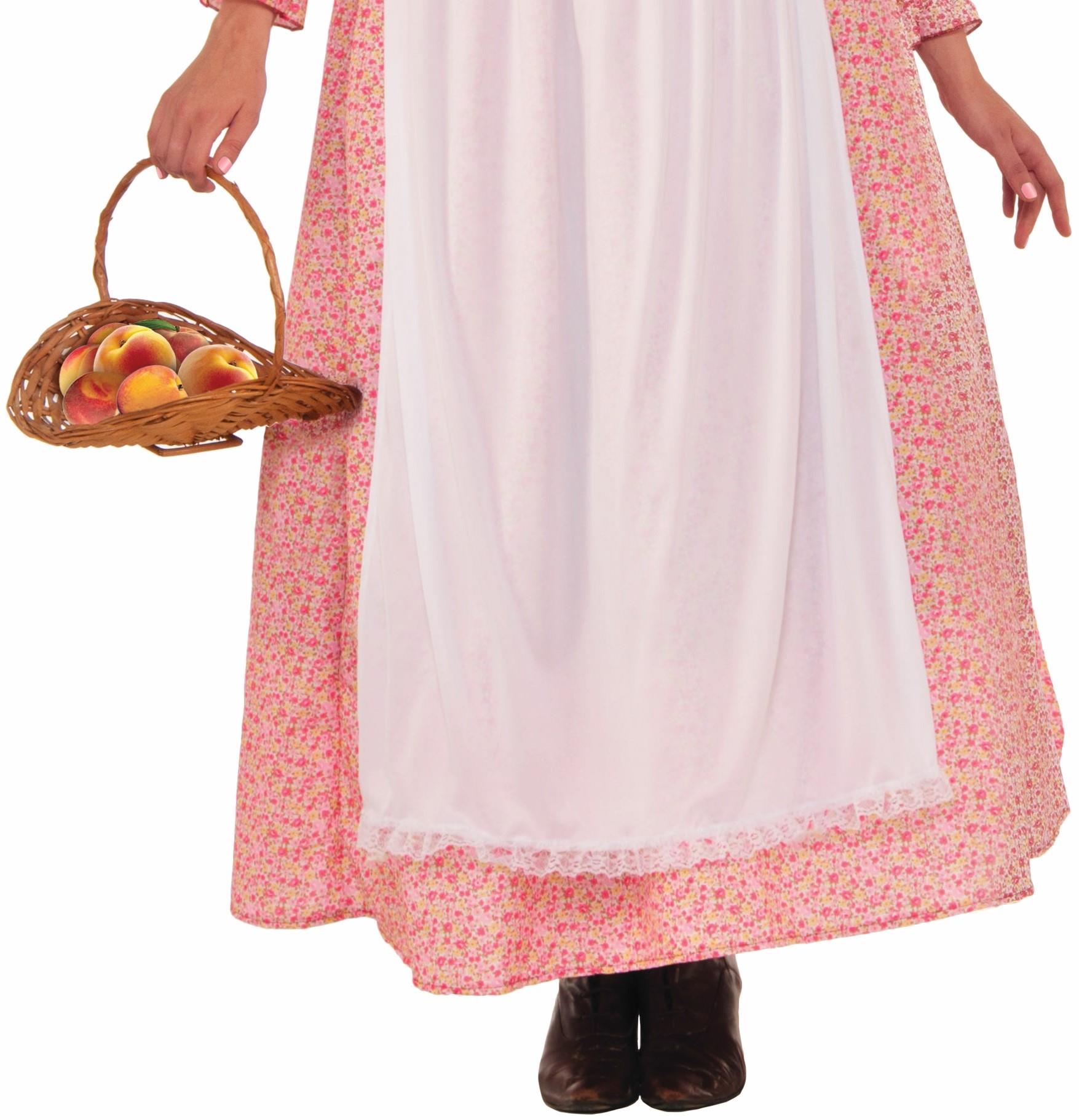 Pioneer Woman Dress and Bonnet Adult Costume