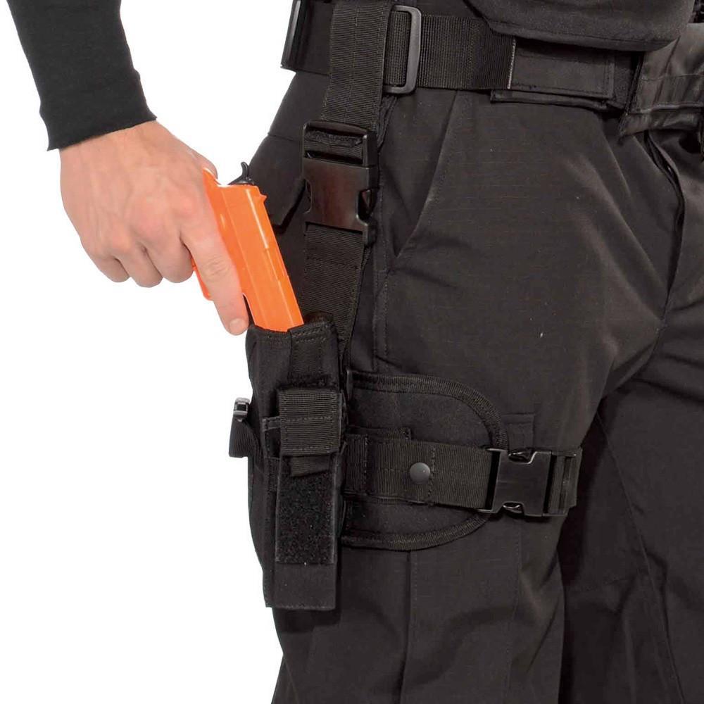 Police Detective SWAT Costume Toy Gun Leg Holster Costume Accessory