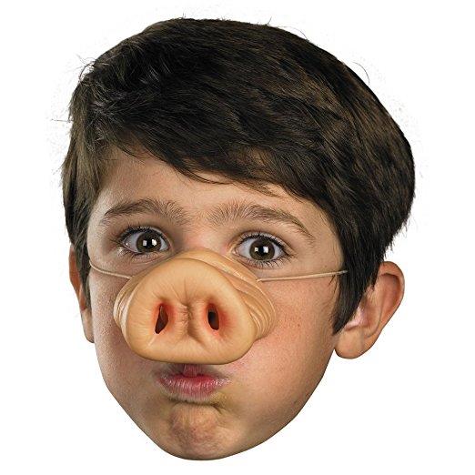 3 Hog Pig Swine Boar Costume Nose Noses Little Piggies