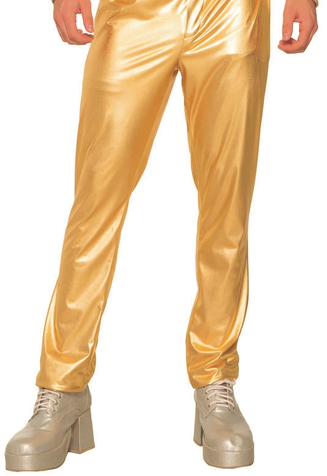 Disco Singer Gold Jogging Suit Adult Mens Costume