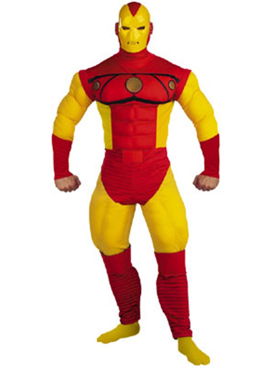 Iron Man Deluxe Muscle Chest Comic Book Adult Costume