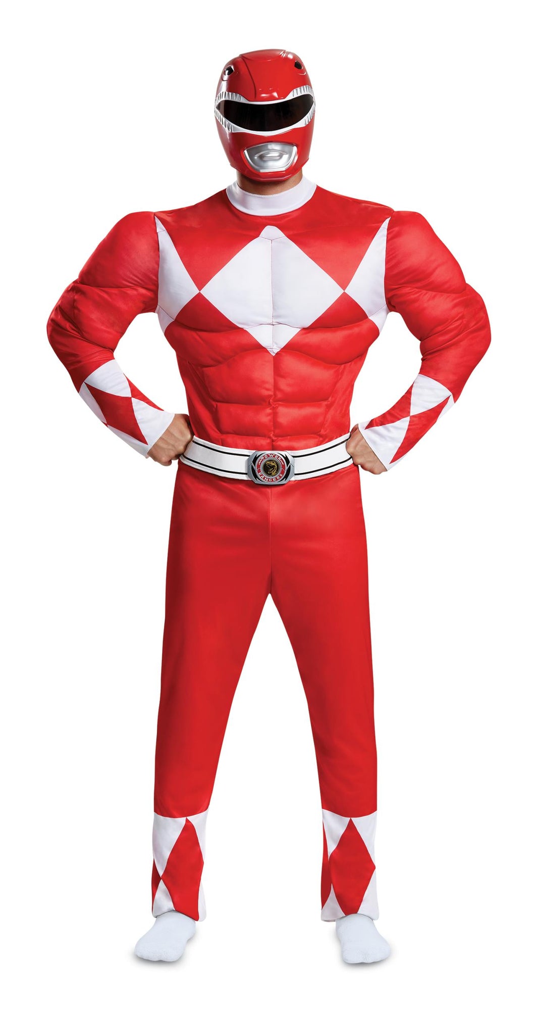 Red Ranger Power Rangers Classic Deluxe Adult Costume XL 42-46