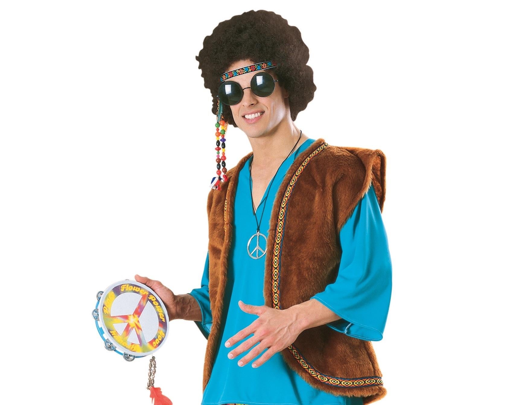 70's Hippie John Woodstock Adult Costume STD