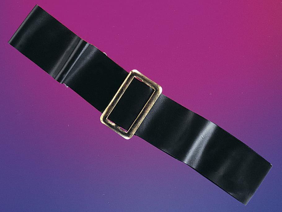 Gold & Black Rubie's Costume Co 2" Vinyl Belt