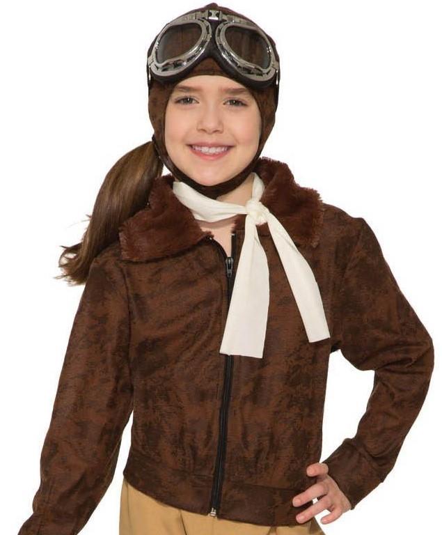Forum Novelties Girls Amelia Earheart Historical Costume Medium 8-10