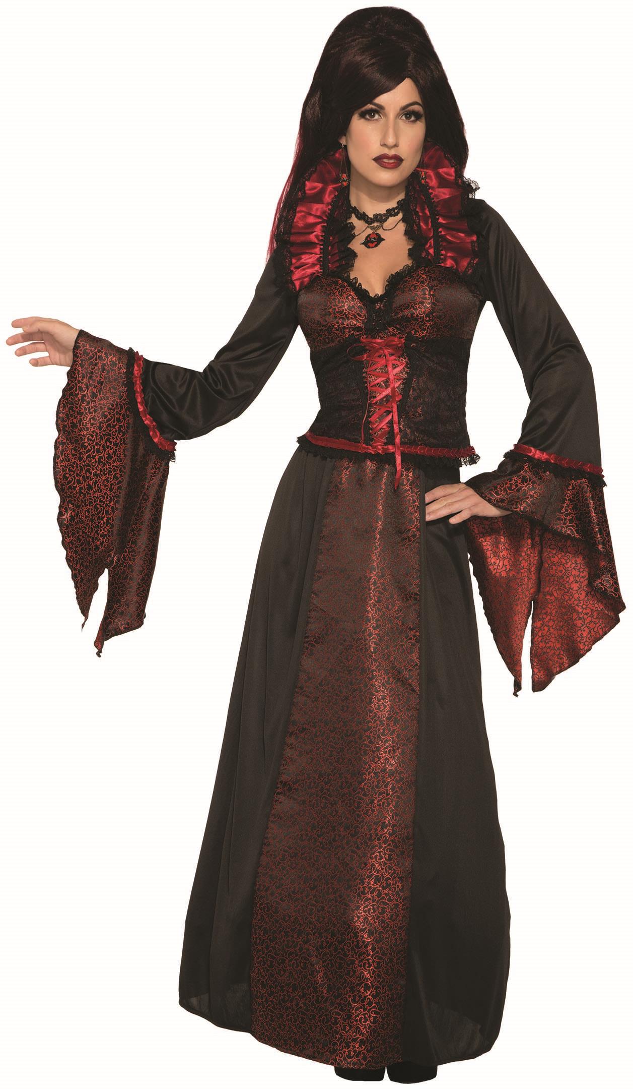 Crimson Countess Women's Vampire Hostess Dress Costume