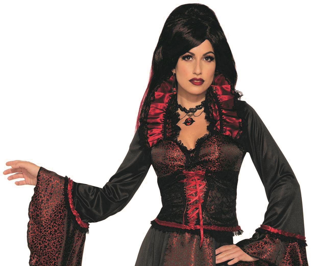 Crimson Countess Women's Vampire Hostess Dress Costume
