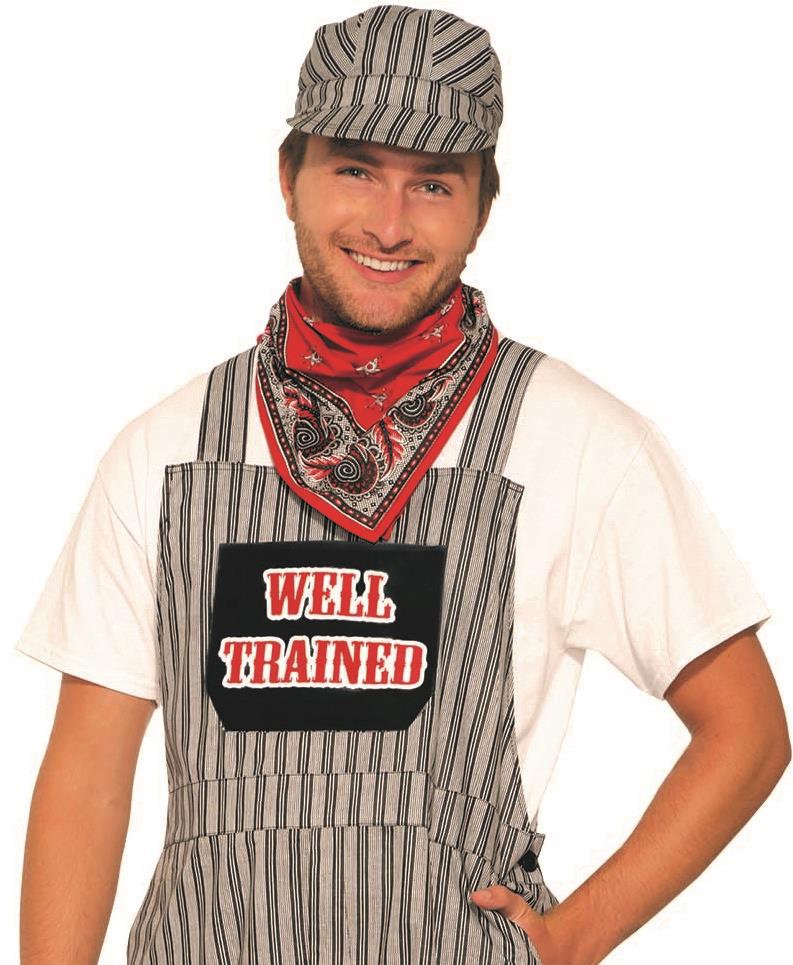Train Engineer Overalls Costume for Adults