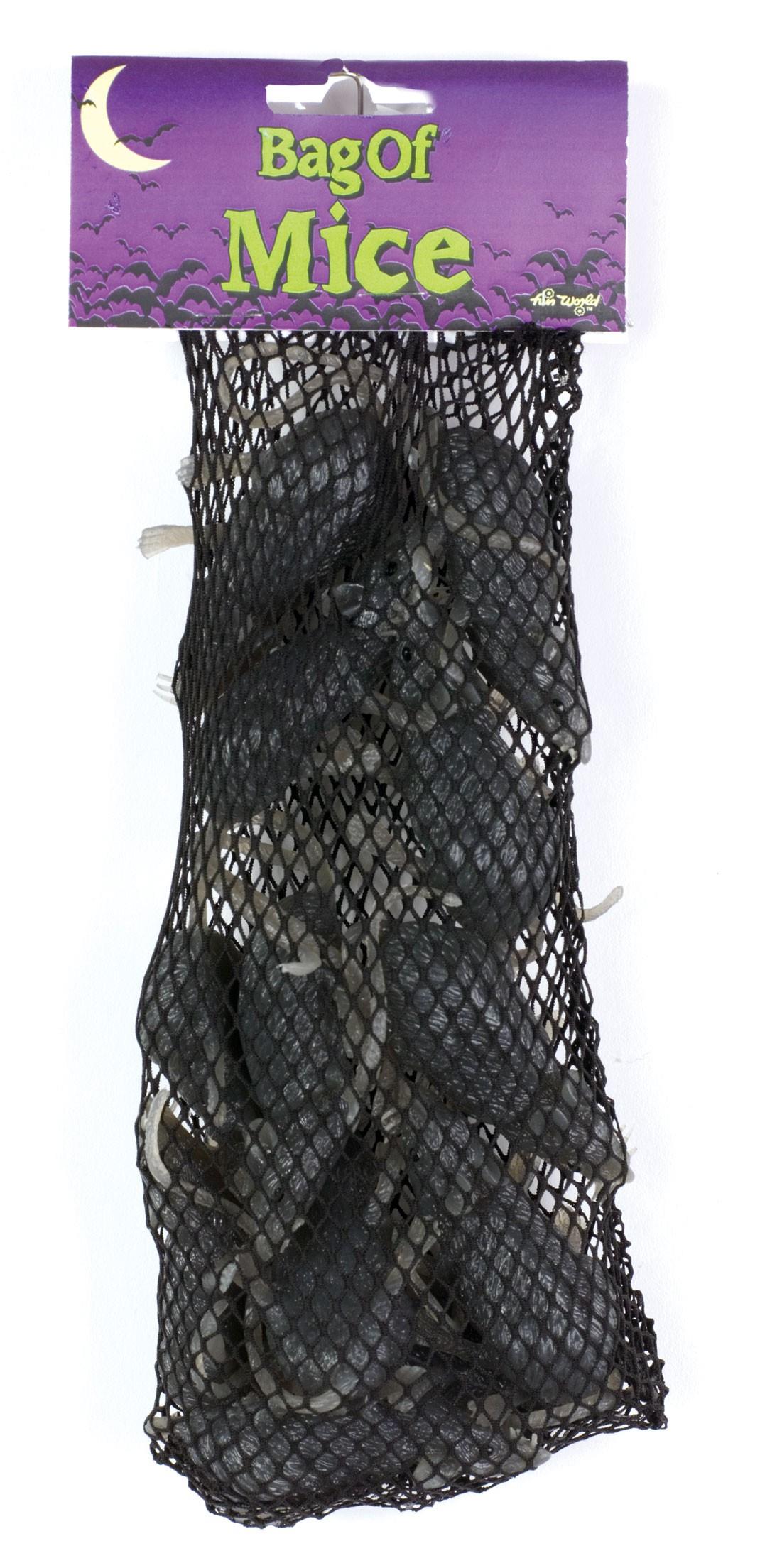 FunWorld Creepy Gray Rubber Mouse Prank Rat Lot - Mice Lot of 12 MICE