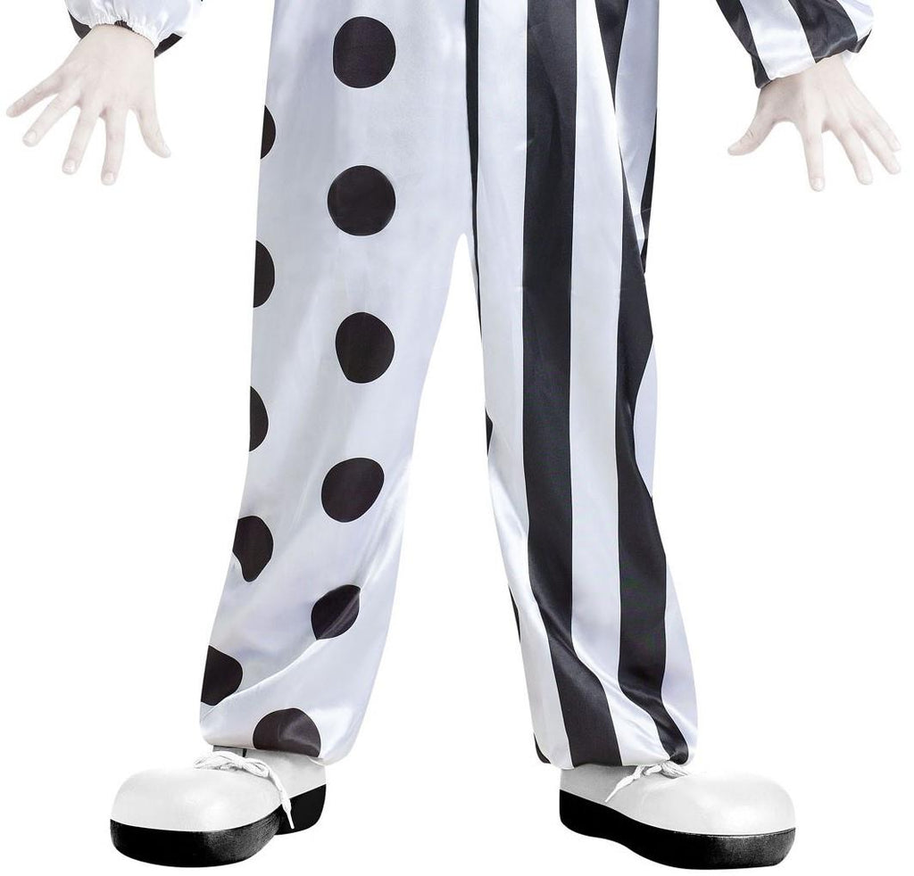 Black and White Killer Clown Child Costume Size Large 12-14