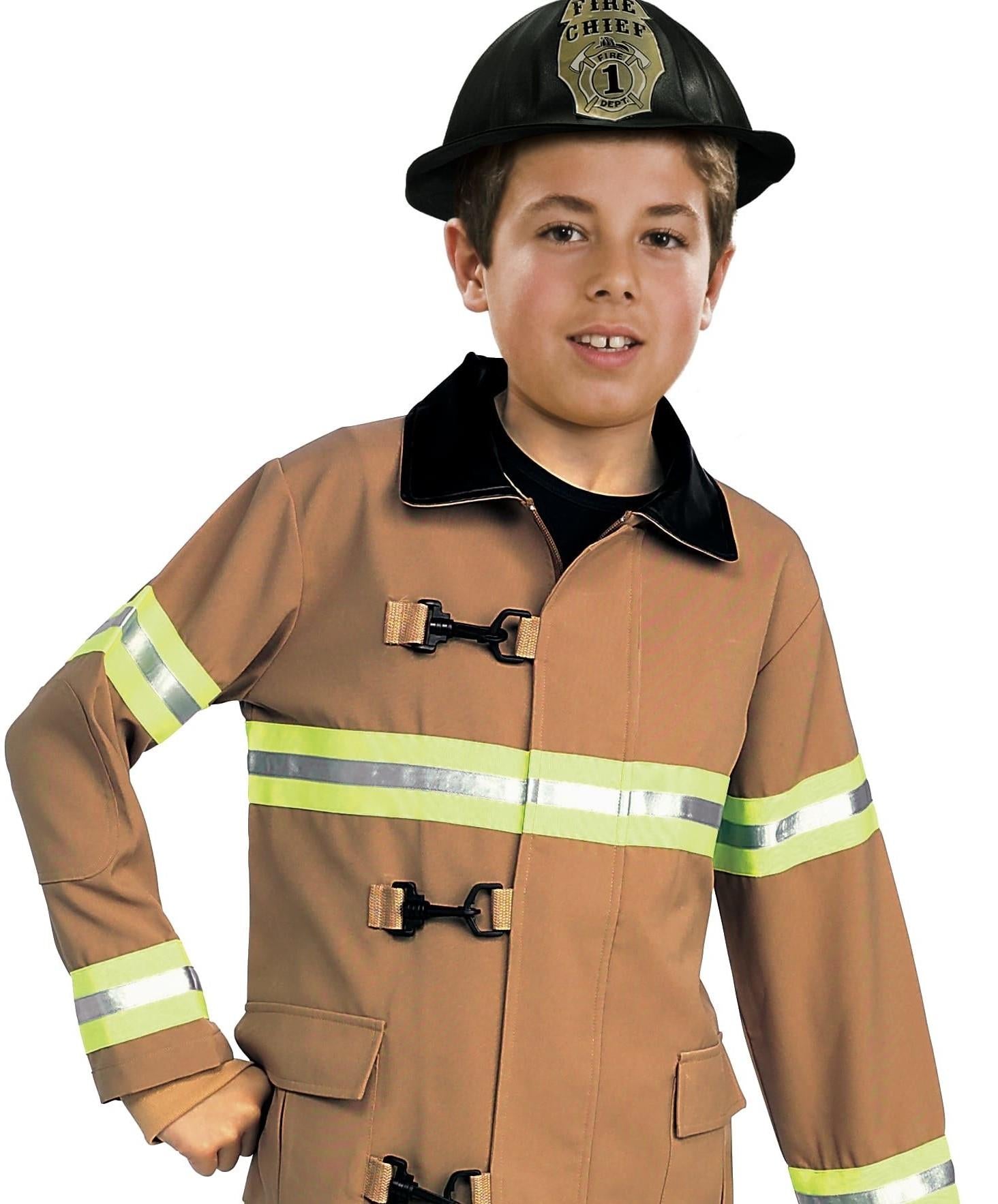 Kids Firefighter Fireman Child Costume Toddler Size 2-4